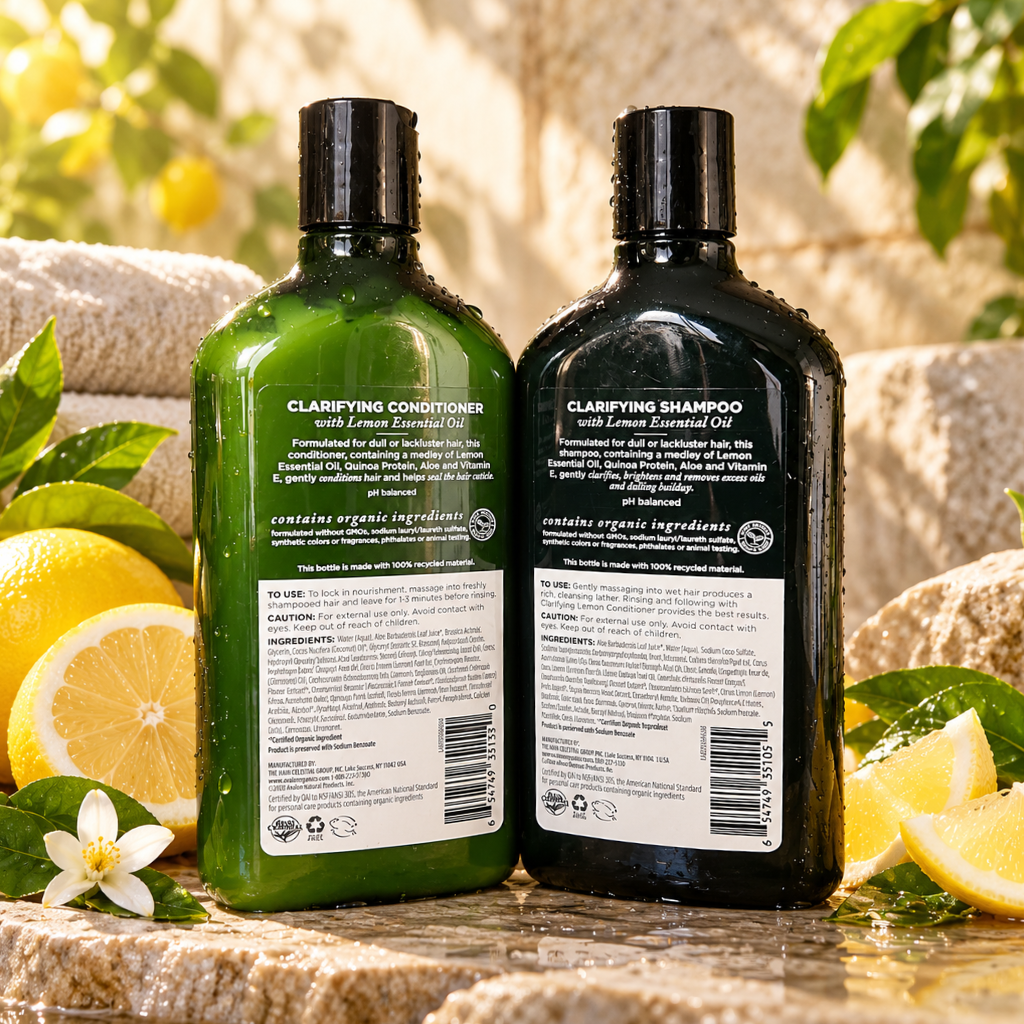 Avalon Organics Clarifying Lemon Shampoo & Conditioner Set 11 oz