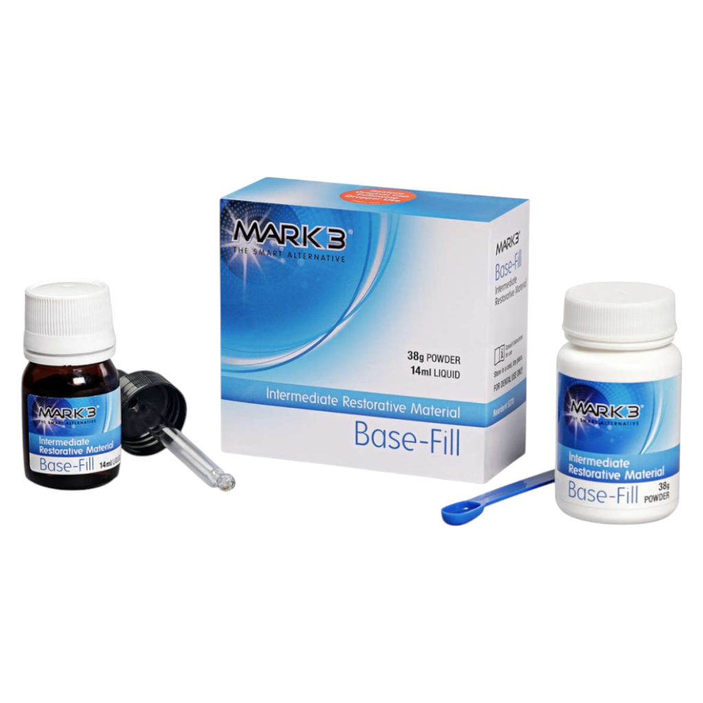 MARK3 Base-Fill Reinforced Z.O.E. Dental Intermediate Restorative Material (IRM) 38 g Powder / 14 mL Liquid 5370 Hero