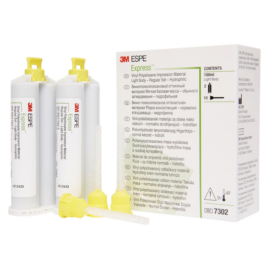 3M ESPE Express VPS Impression Material Light Body Regular Set Kit 7302 Hero
