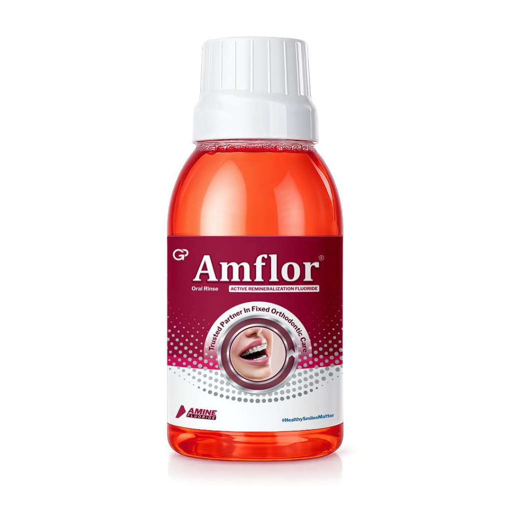 AMFLOR Oral Rinse with Amine Fluoride Mint Mouthwash 250ml