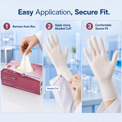 Advance IF 62 Powder Free Latex Exam Gloves How