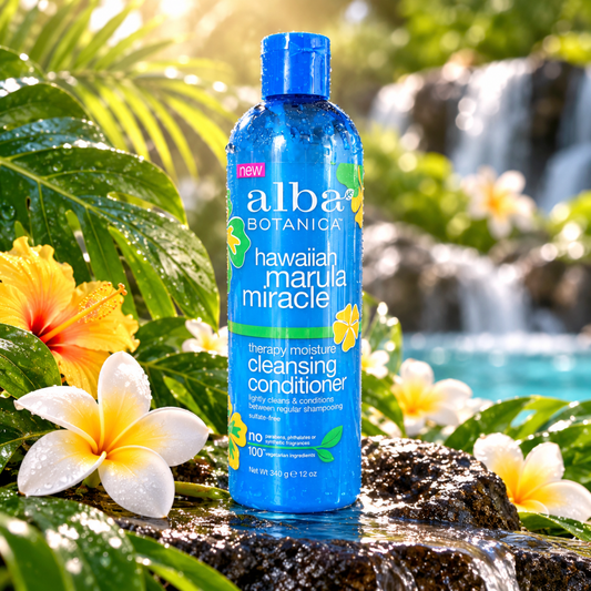 Alba Botanica Hawaiian Marula Miracle Therapy Moisture Cleansing Conditioner 12 oz