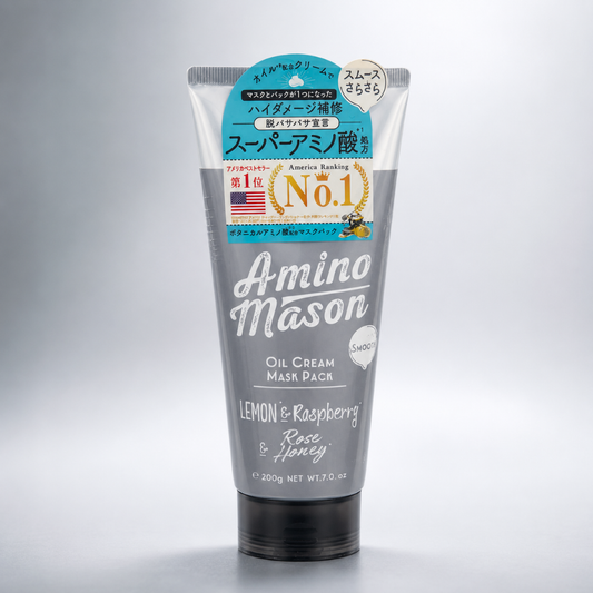 Amino Mason Smooth Oil Cream Hair Mask Pack Lemon Raspberry Rose Honey 200g