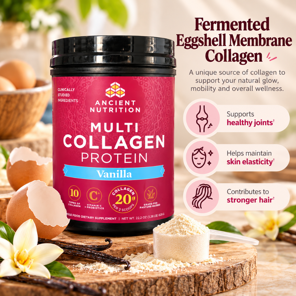 Ancient Nutrition Multi Collagen Protein Vanilla 22.2 oz 60 Servings Dietary Supplement