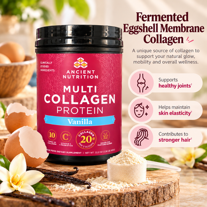 Ancient Nutrition Multi Collagen Protein Vanilla 22.2 oz 60 Servings Dietary Supplement
