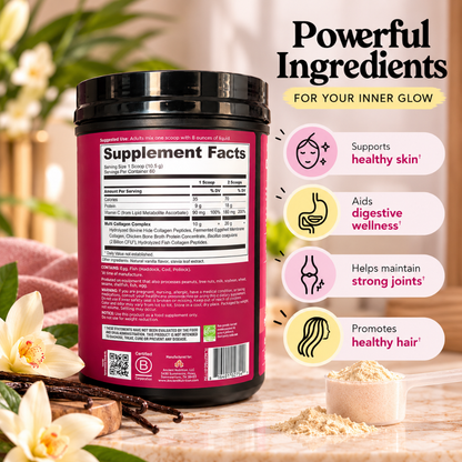 Ancient Nutrition Multi Collagen Protein Vanilla 22.2 oz 60 Servings Dietary Supplement