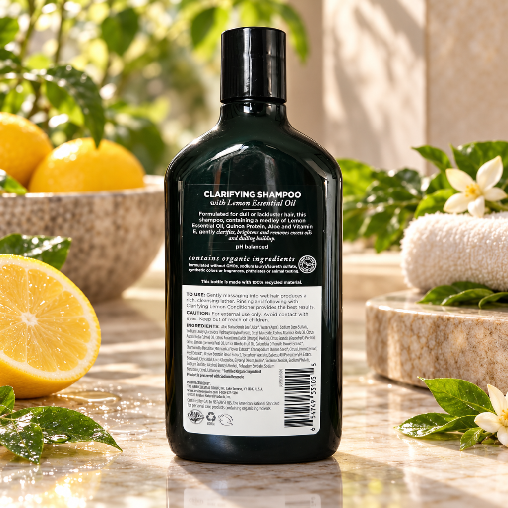 Avalon Organics Clarifying Lemon Shampoo 11 oz – Dull Hair Cleansing