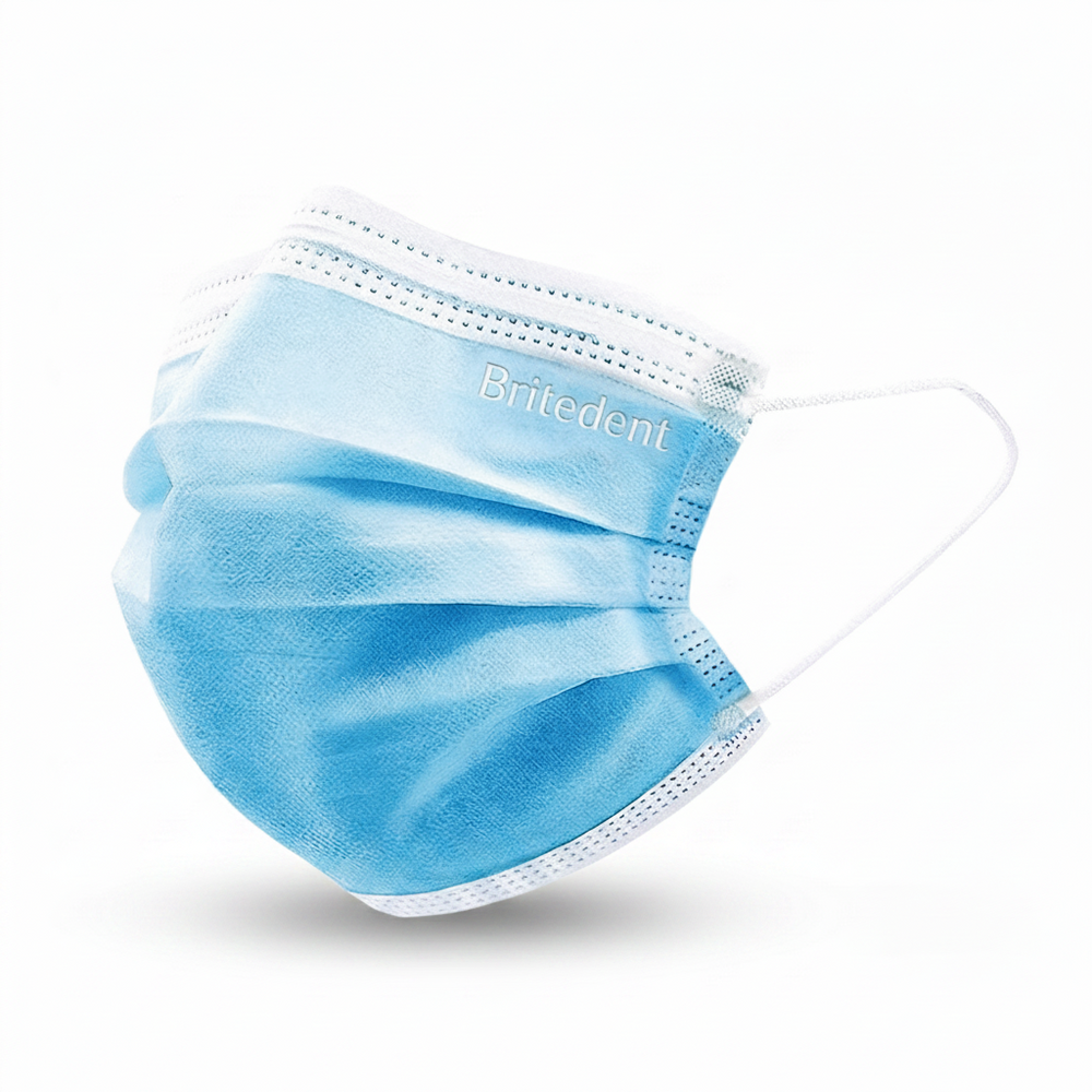 BRITEDENT ASTM Level 3 Earloop Face Masks 3-Ply