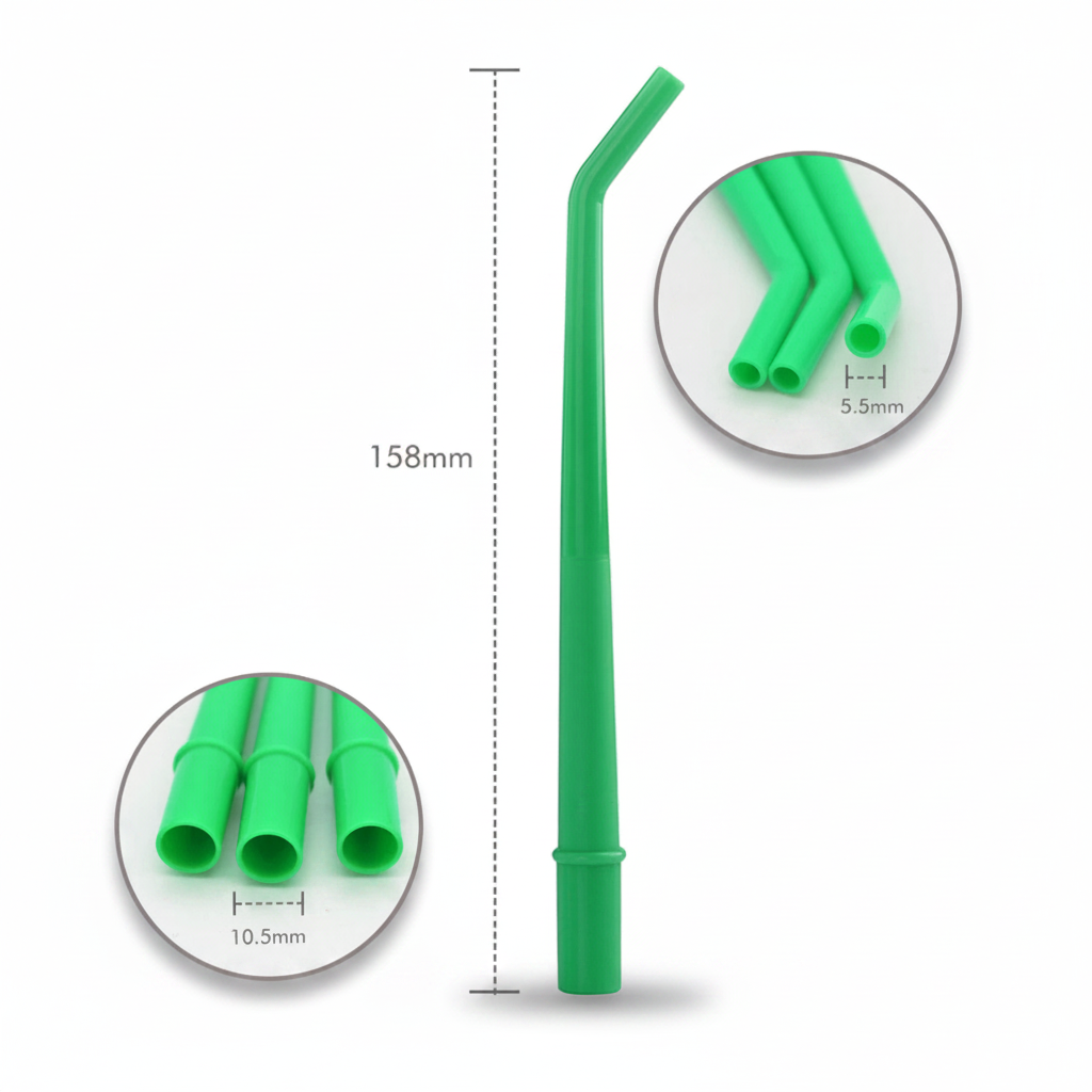 BRITEDENT Aspirator Suction Tips Large Green 