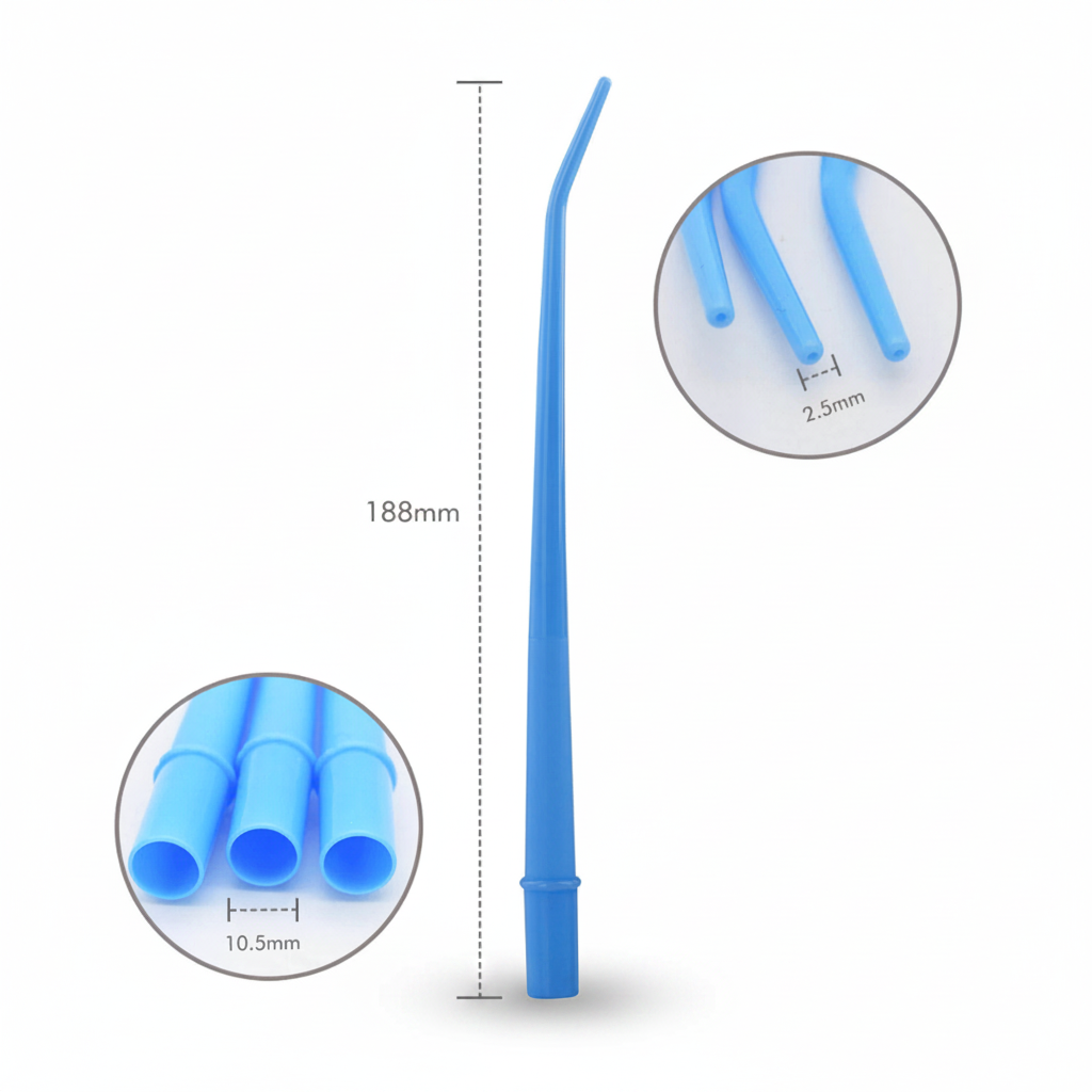 BRITEDENT Aspirator Suction Tips Small Blue