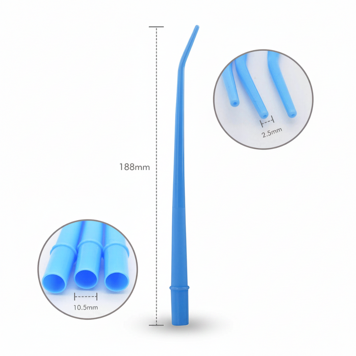 BRITEDENT Aspirator Suction Tips Small Blue