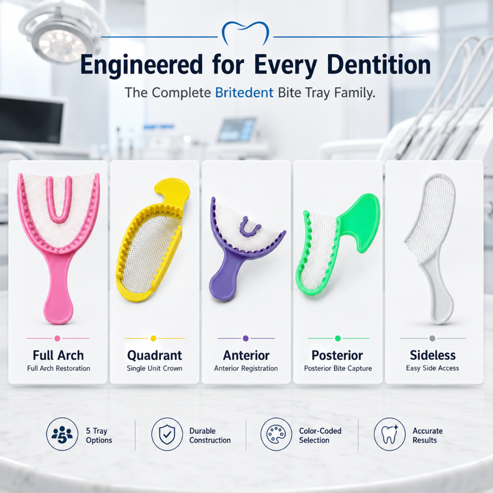 BRITEDENT Bite Registration Trays Disposable Impression Trays Variation