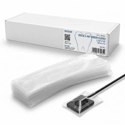 BRITEDENT Digital X-Ray Sensor Sleeves 2-12 x 10 500 Count