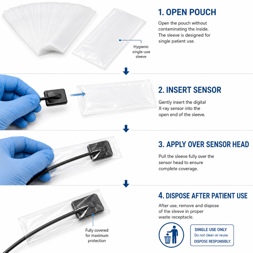 BRITEDENT Digital X-Ray Sensor Sleeves Pouch