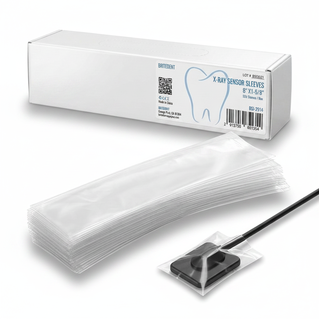 BRITEDENT Digital X-Ray Sensor Sleeves (Size 2) 8 x 1-58 500 Count