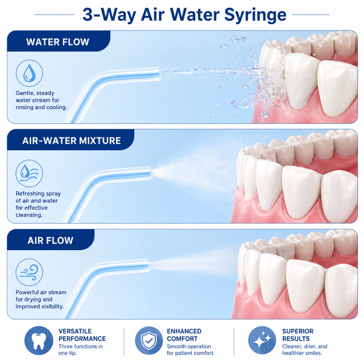 BRITEDENT Disposable Air Water Syringe Tips 3 Way