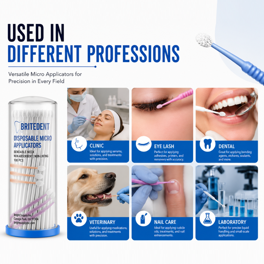 BRITEDENT Disposable Micro Applicators Enviroments