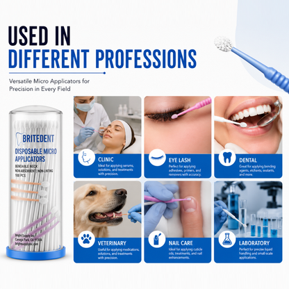 BRITEDENT Disposable Micro Applicators Enviroments