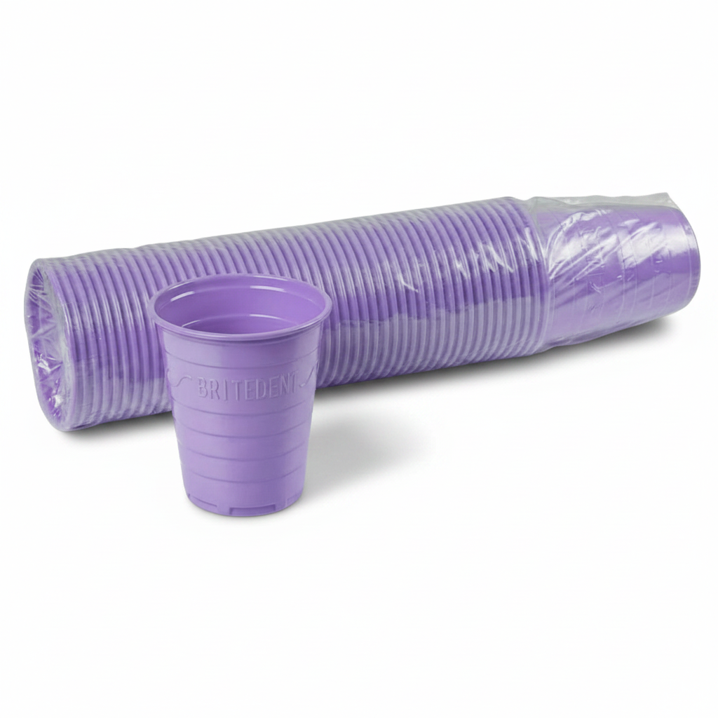 BRITEDENT Disposable Plastic Drinking Cups 5 oz Lavender Cup 
