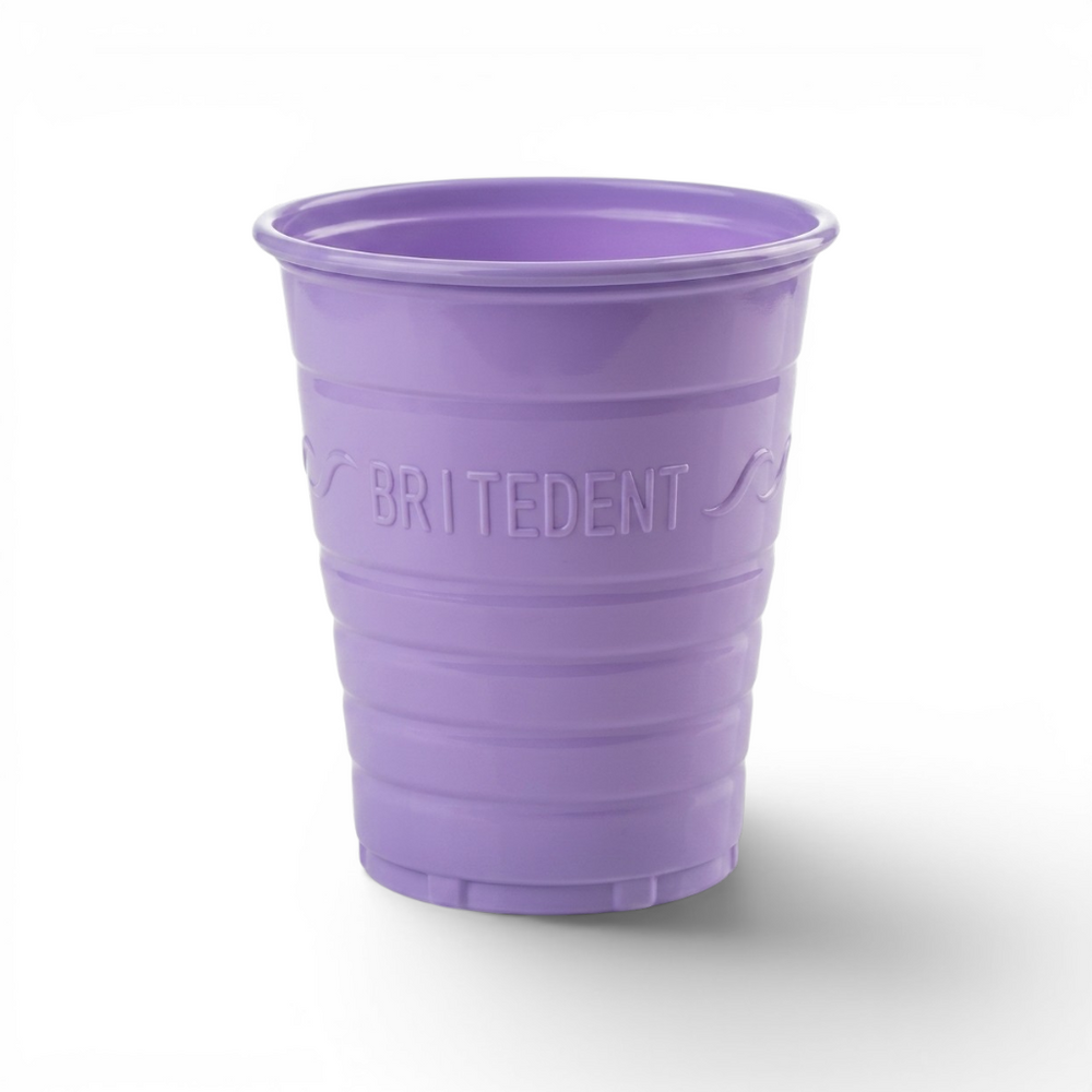 BRITEDENT Disposable Plastic Drinking Cups 5 oz Lavender Cup Dental & Medical 
