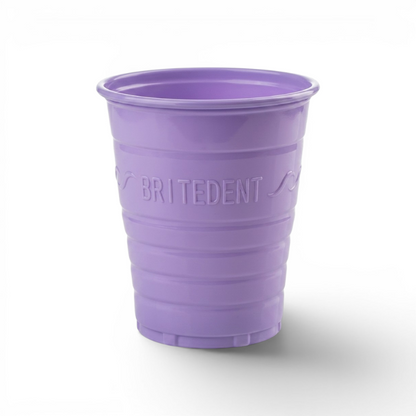 BRITEDENT Disposable Plastic Drinking Cups 5 oz Lavender Cup Dental & Medical 