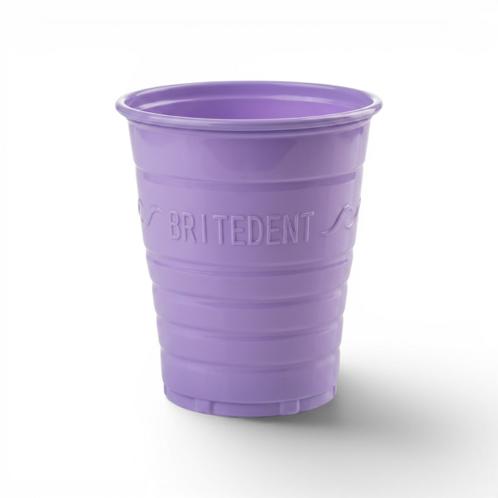BRITEDENT Disposable Plastic Drinking Cups 5 oz Lavender Cup Dental &amp; Medical 