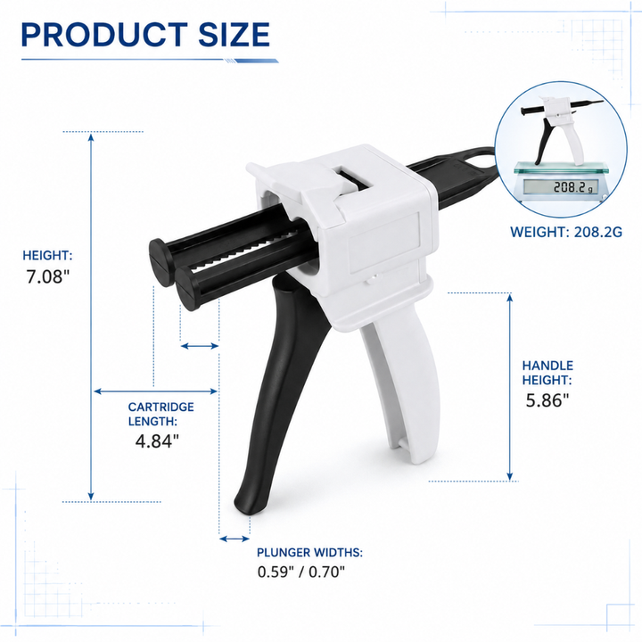 BRITEDENT Impression Mixing Dispenser Gun 21 Classic 50ml Lenght