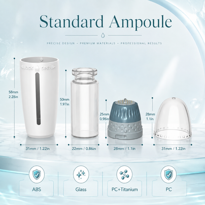 Bio Needle H24 Derma Stamp Adjustable 24 Titanium Derma Tool Anti-Aging Acne Facial Recovery