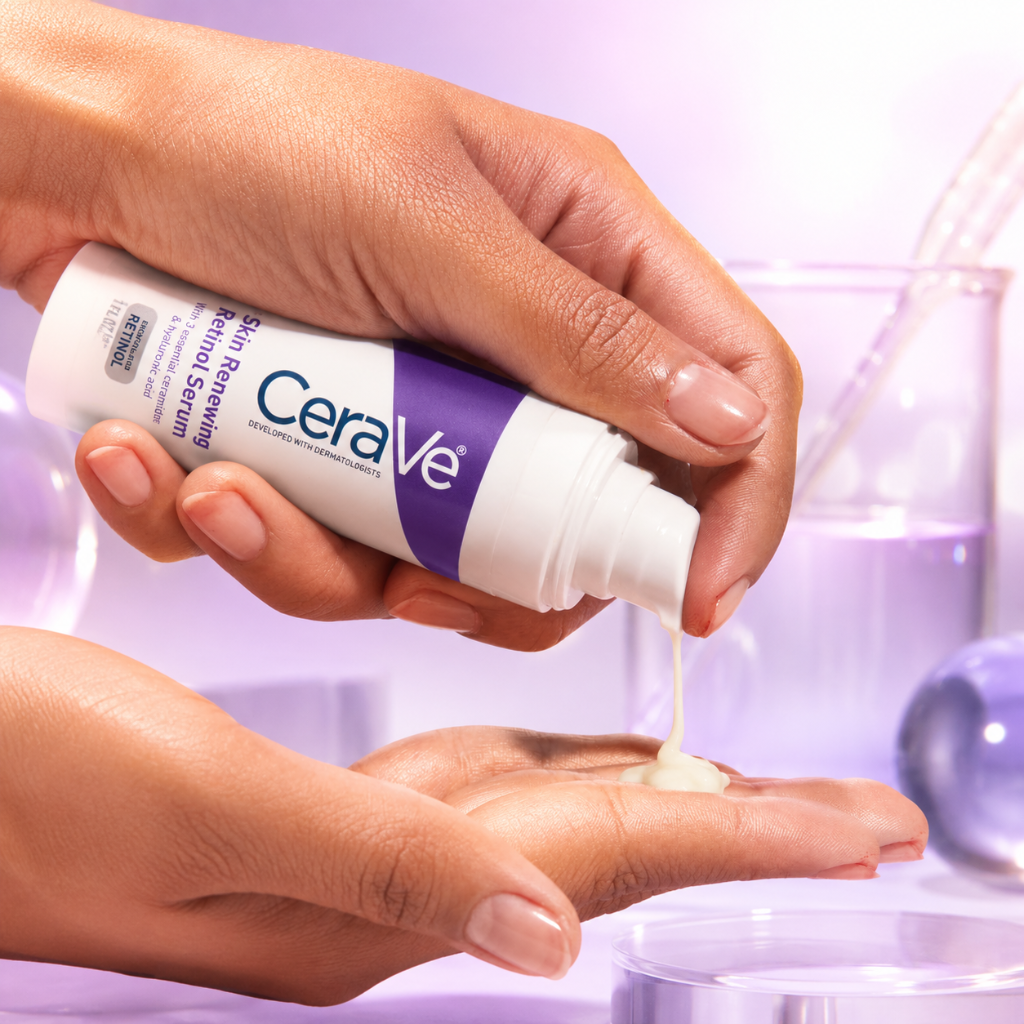CeraVe Skin Renewing Retinol Serum 1oz Encapsulated Retinol Hyaluronic Acid