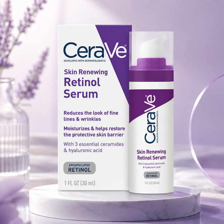 CeraVe Skin Renewing Retinol Serum 1oz Encapsulated Retinol Hyaluronic Acid