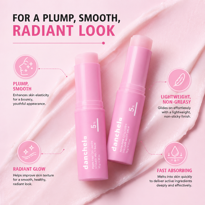 Danchel PDRN Pink Collagen Volume Multi Balm 5% Peptide &amp; Hyaluronic Acid 10g