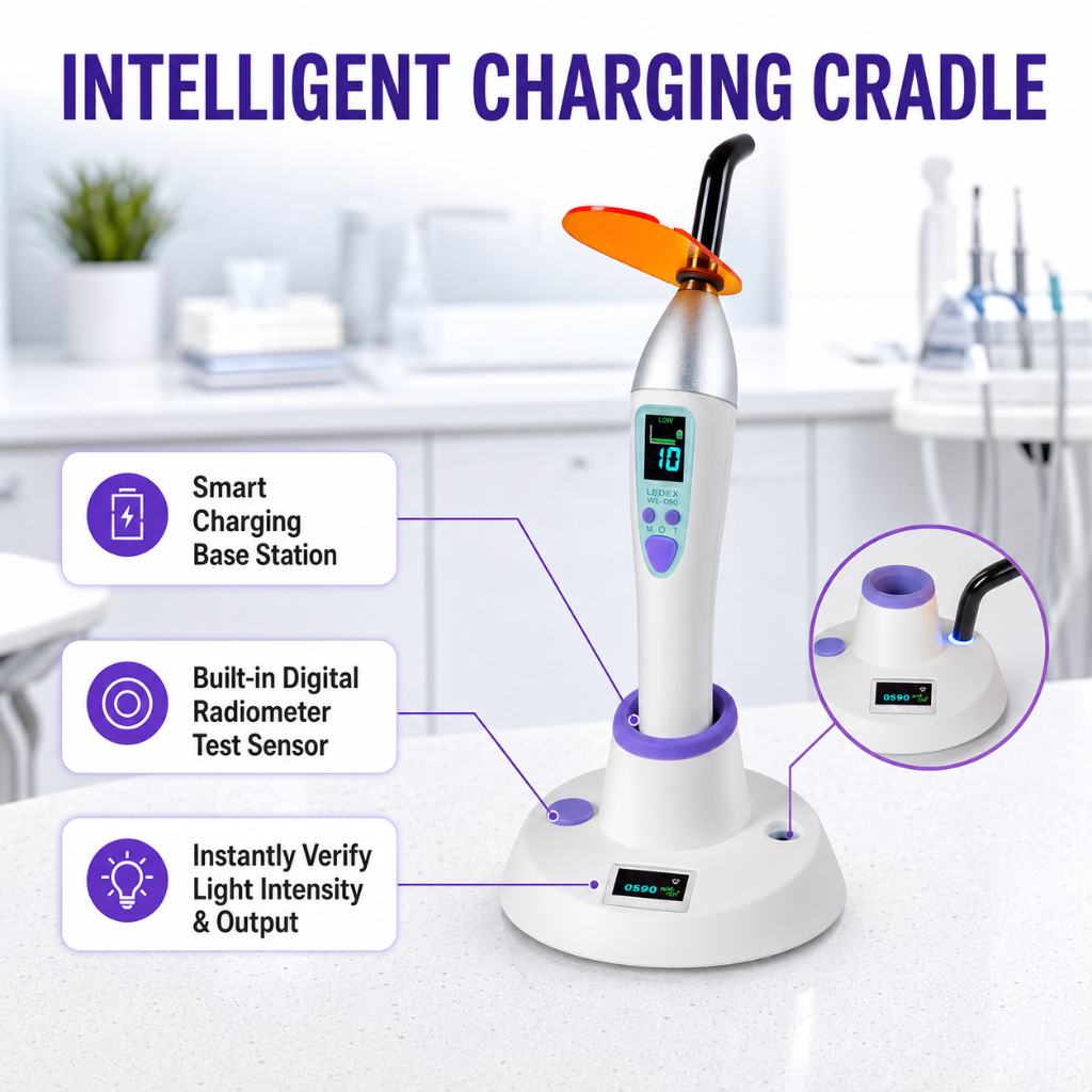 Dentmate LEDEX WL-090 LED Curing Light Cordless Intelligent
