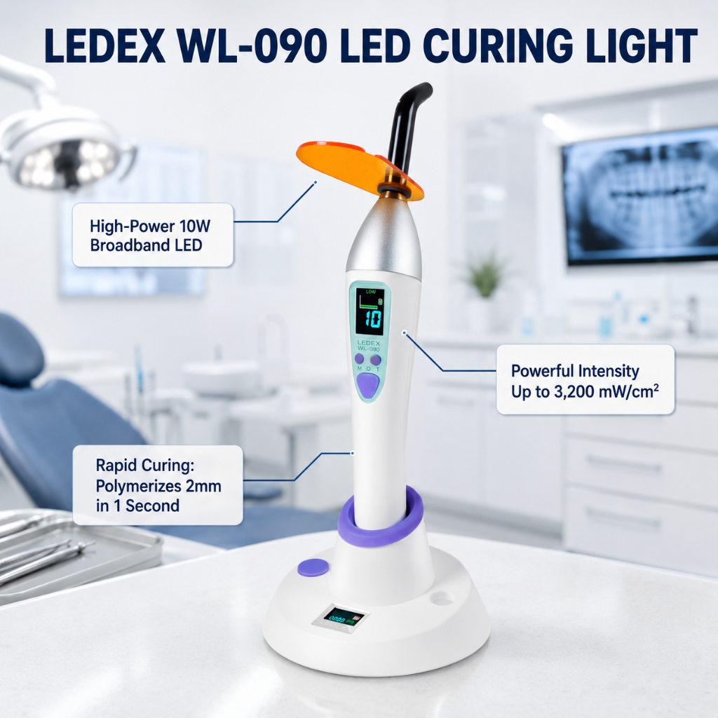 Dentmate LEDEX WL-090 LED Curing Light Cordless Info