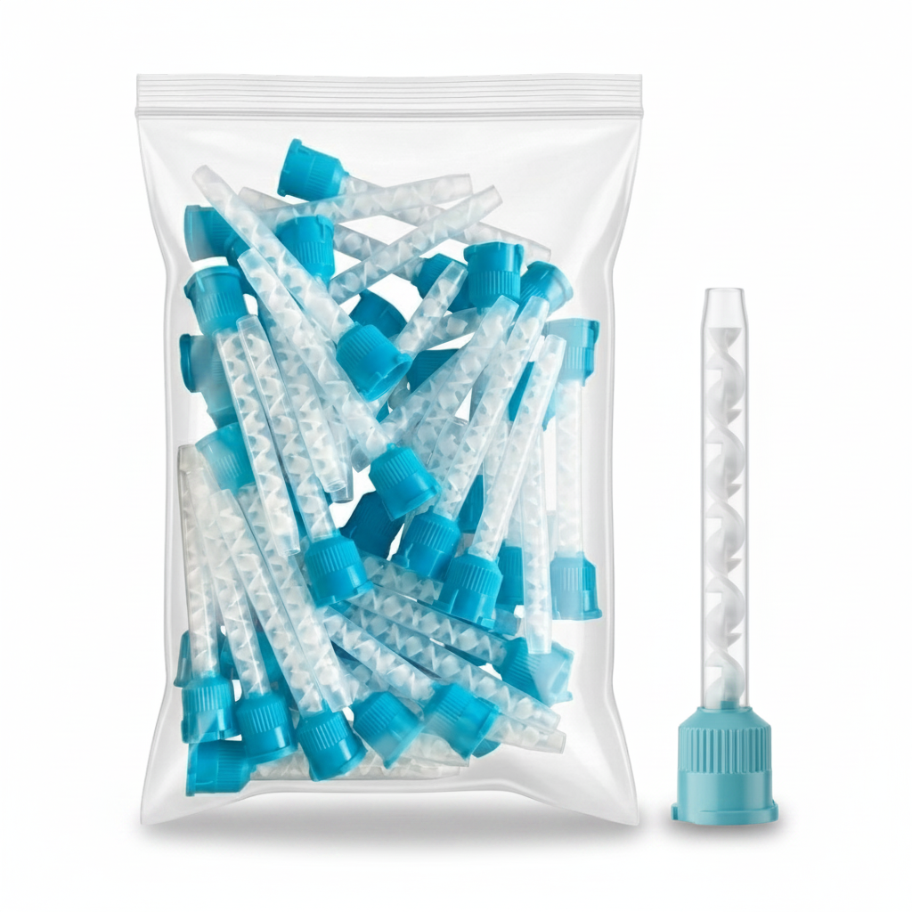 Disposable Green Teal HP Impression Mixing Tips 6.5mm Long 90mm 48 Pack