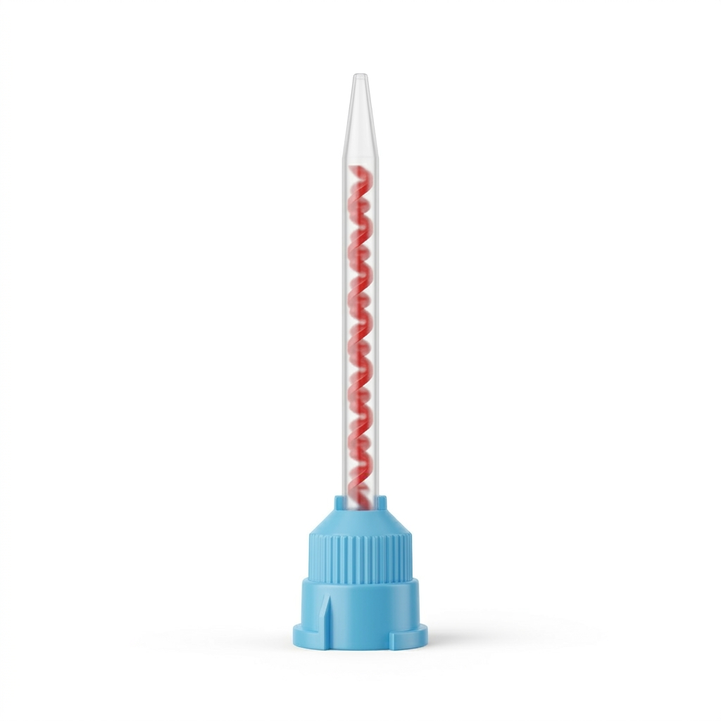 Disposable Blue Orange 101 Medium Body Crown &amp; Bridge Mixing Tips 75mm 