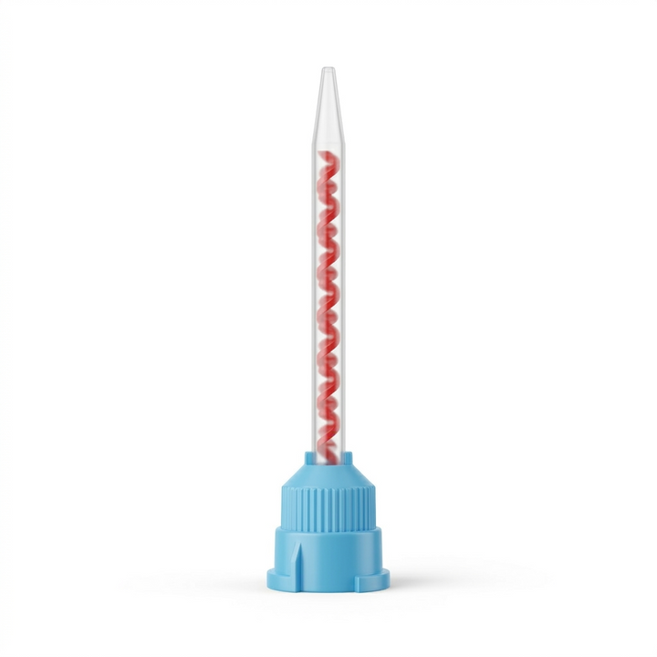 Disposable Blue Orange 101 Medium Body Crown &amp; Bridge Mixing Tips 75mm 
