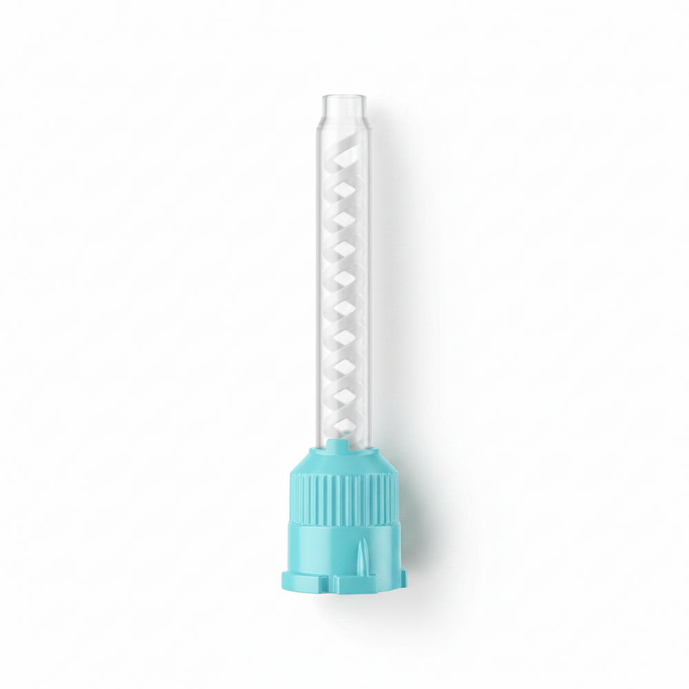 Disposable Green Teal HP T-Mixer Mixing Tips 6.5mm Short 70mm 