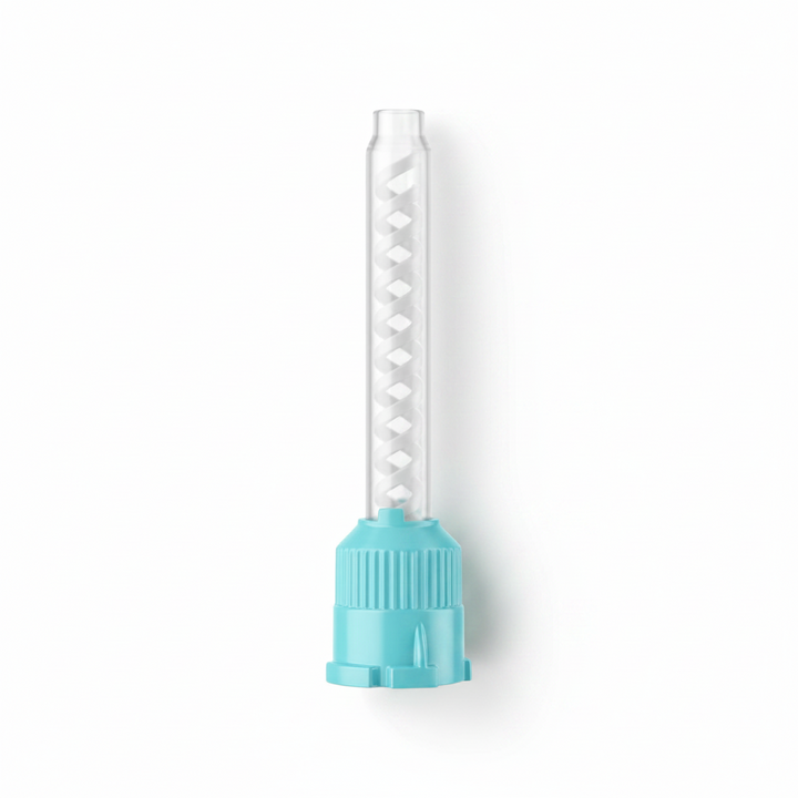 Disposable Green Teal HP T-Mixer Mixing Tips 6.5mm Short 70mm 