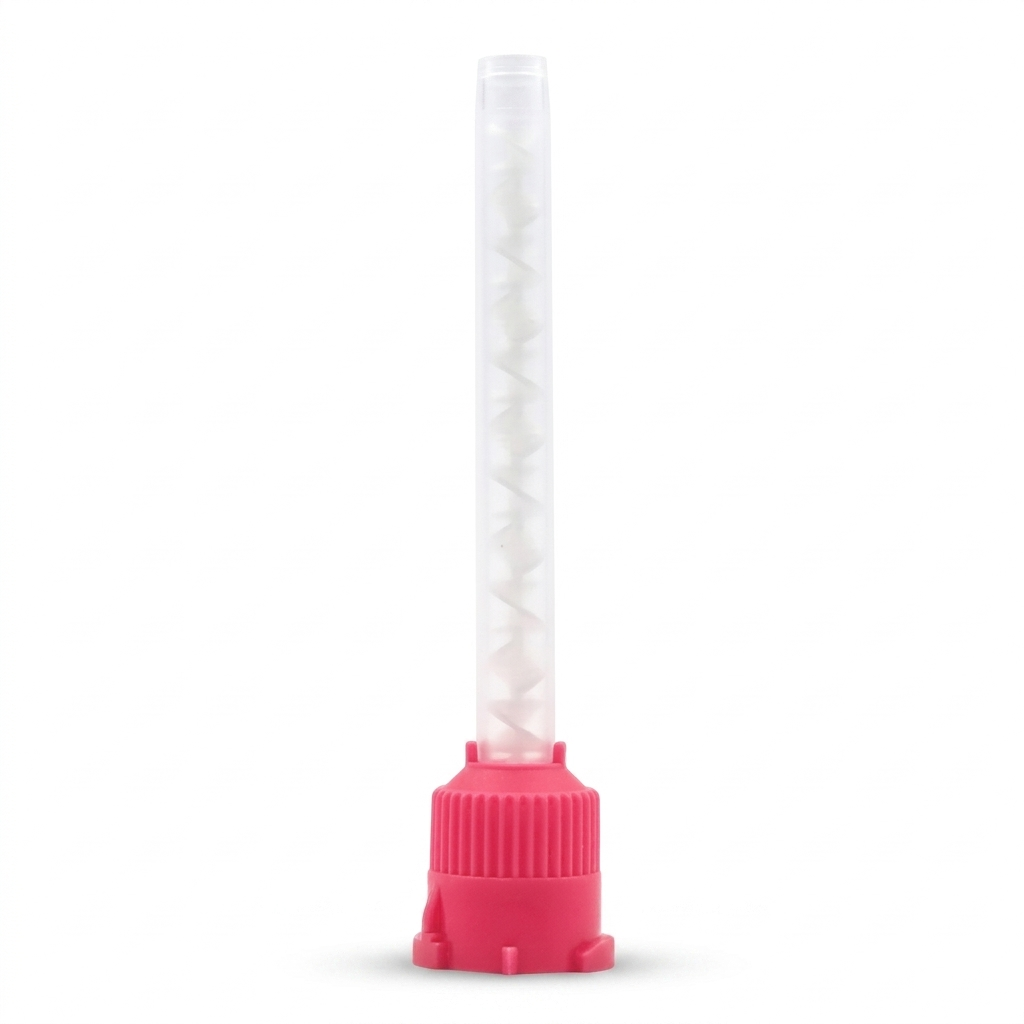 Disposable Pink HP Impression Mixing Tips Medium 85mm 