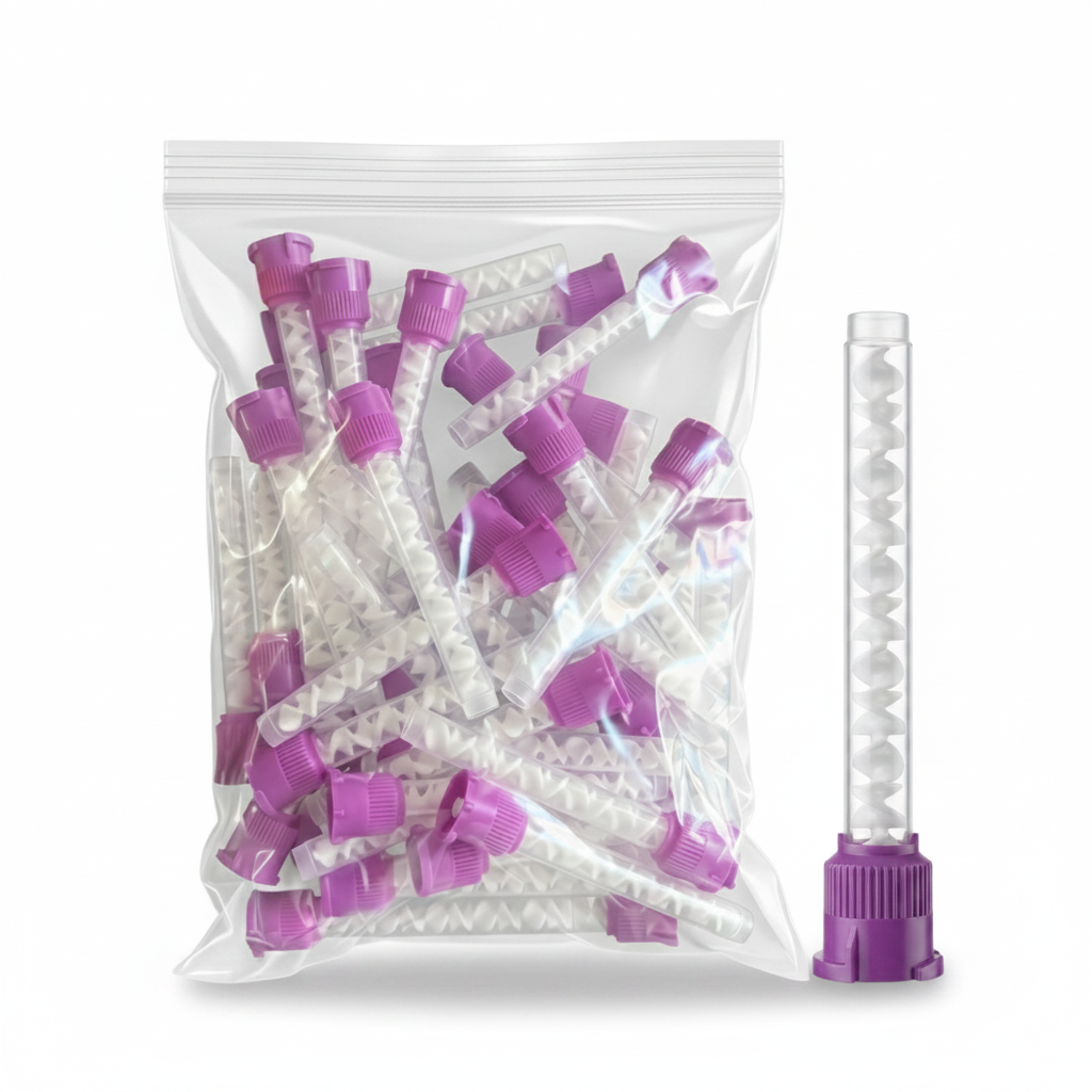 Disposable Purple HP Mixing Tips Extra Large Long 9cm 48 Pack Hero