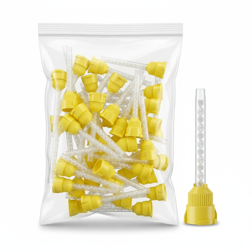 Disposable Yellow HP Mixing Tips Small 4.2mm 48 Pack Hero