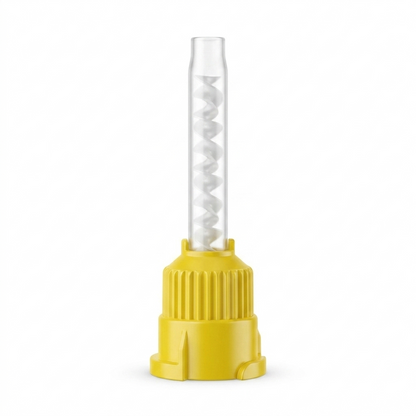 Disposable Yellow HP T-Mixer Mixing Tips Short Small 5.2cm 48 Pack
