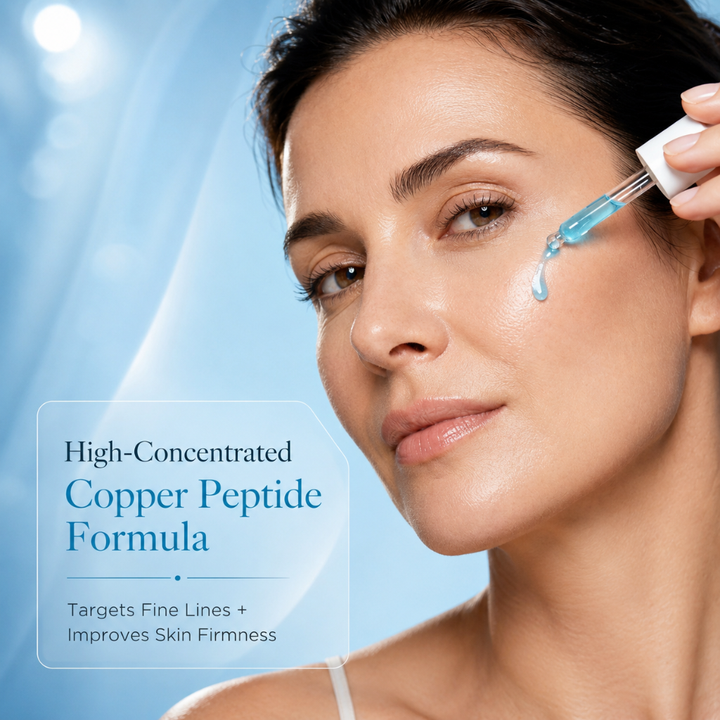 GHK-Cu SNAP-8 Peptide Serum – Copper Peptide Hydrating Face Serum 30 mL