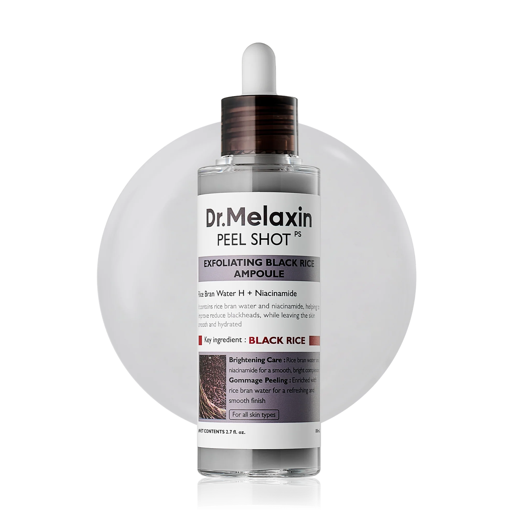 Dr. Melaxin Peel Shot Glow Black Rice Ampoule 80ml Hero