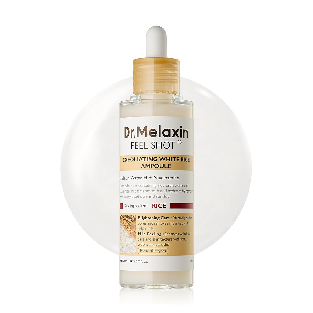 Dr. Melaxin Peel Shot Glow White Rice Ampoule 80ml Hero