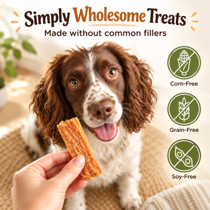 Farmland Traditions Dogs Love Chicken Jerky Treats – USA-Raised Chicken – 3 lb / 48 oz