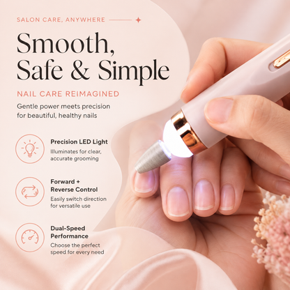 Finishing Touch Flawless Mani Nail Care Tool 6 Heads Rechargeable Cordless
