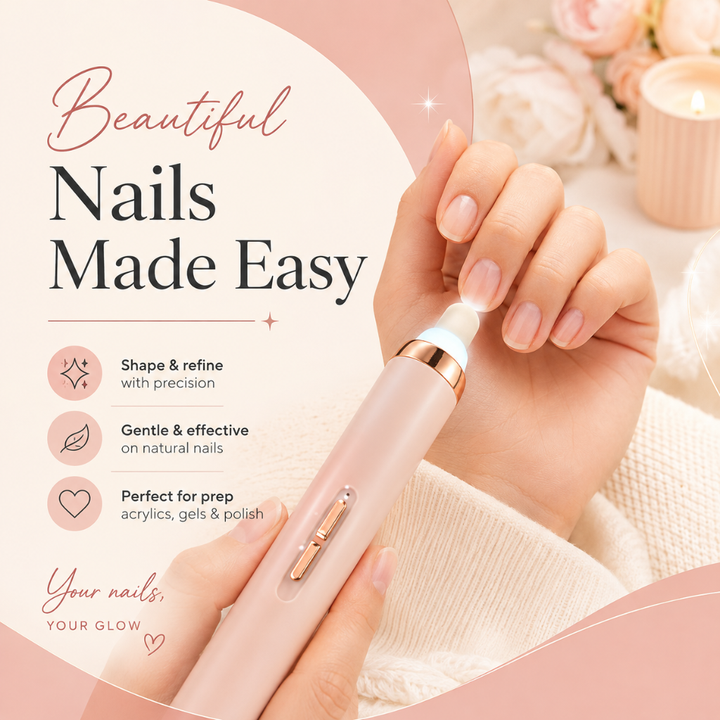 Finishing Touch Flawless Mani Nail Care Tool 6 Heads Rechargeable Cordless