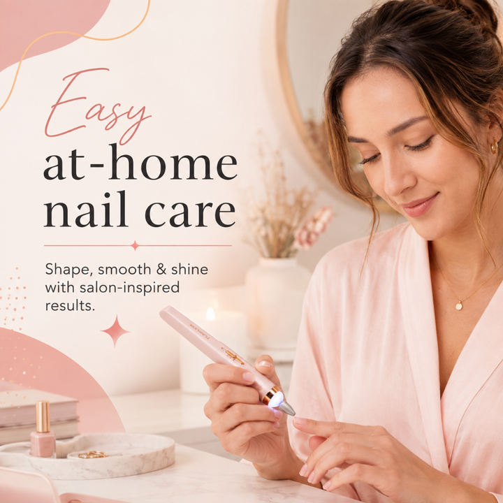 Finishing Touch Flawless Mani Nail Care Tool 6 Heads Rechargeable Cordless