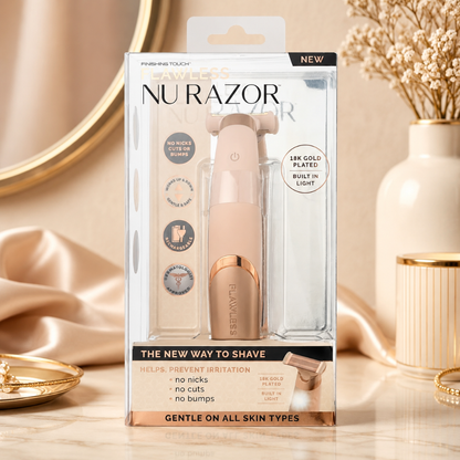 Finishing Touch Flawless Nu Razor Rechargeable Women's Electric Body Razor Gold